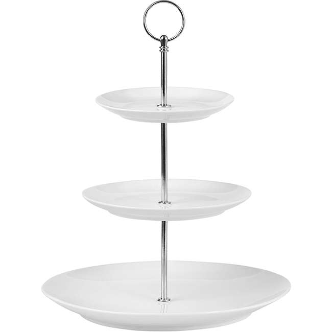 White Basics 3 Tier Cake Stand