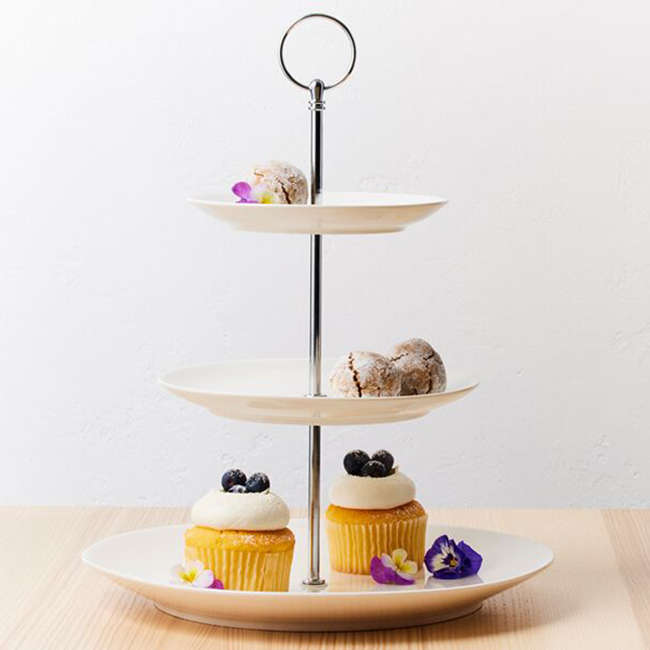 White Basics 3 Tier Cake Stand