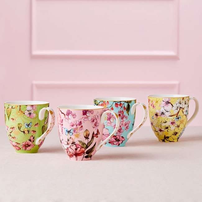 Enchantment Coupe Mugs, Set Of 4