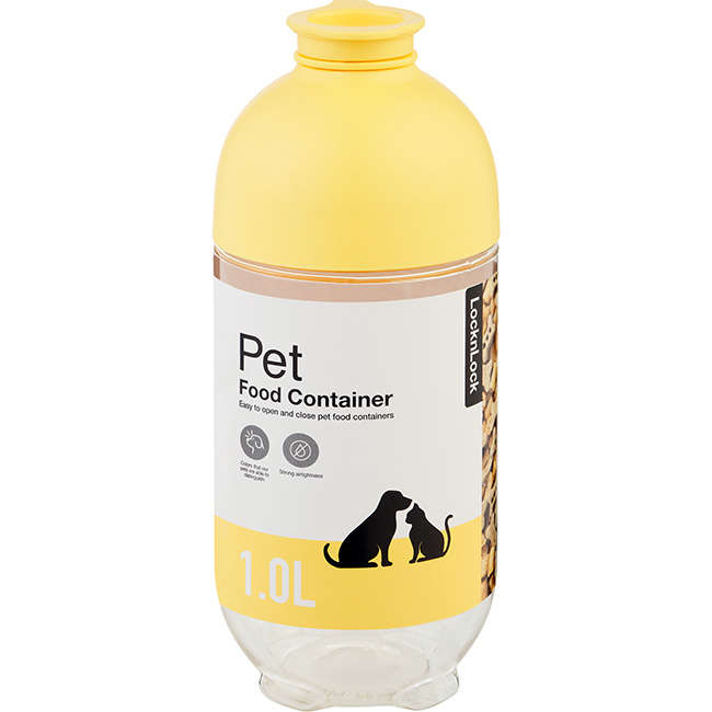 Pet Easy Pour Wet Or Dry Interlocking Container, 1L