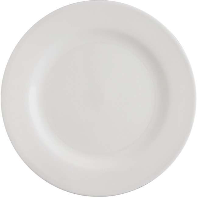 Melamine Dinner Plate, White, 25cm