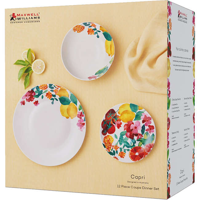 Capri Coupe Dinner Set, 12pc