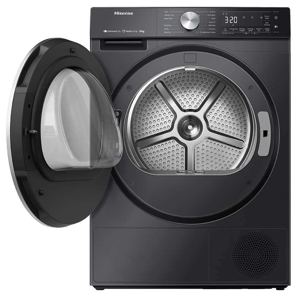 10kg Black Smart Tumble Dryer, DH5S102BB