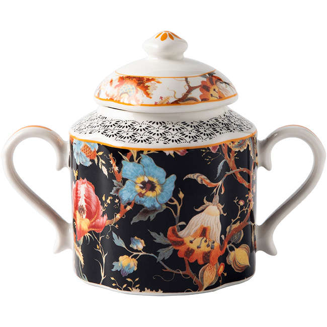 Midnight Bloom Sugar Pot