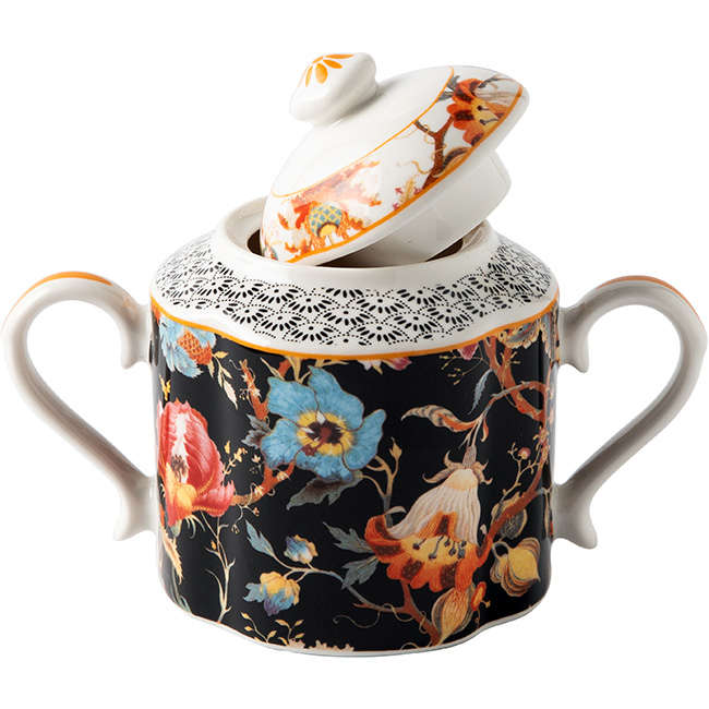 Midnight Bloom Sugar Pot