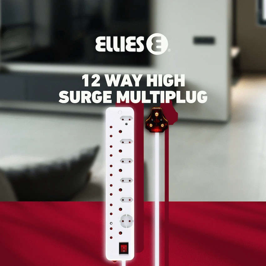 Ellies 12-Way High-Surge Multiplug 0.5m