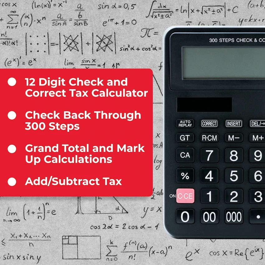 Sharp EL-CC12D Desk Calculator - CheckCorrect Tax