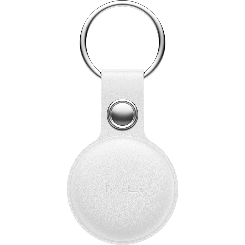MiTag Apple-Compatible Tag with Leather Keychain Accessory - 1 Pack