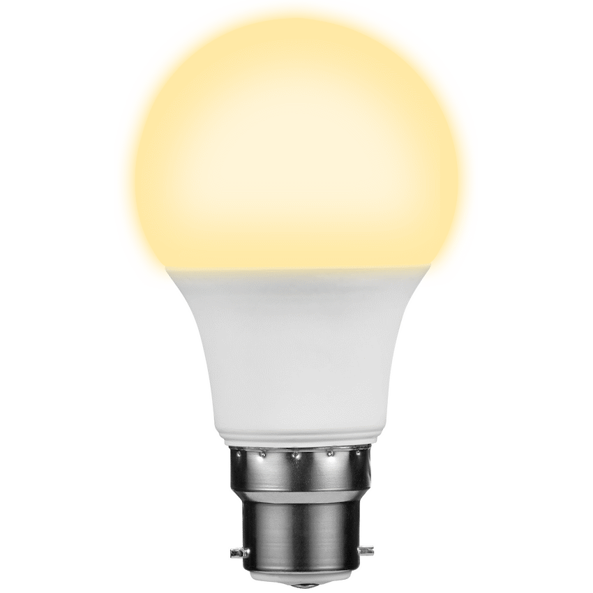 Switched 7w A60 Light Bulb B22 - Warm White