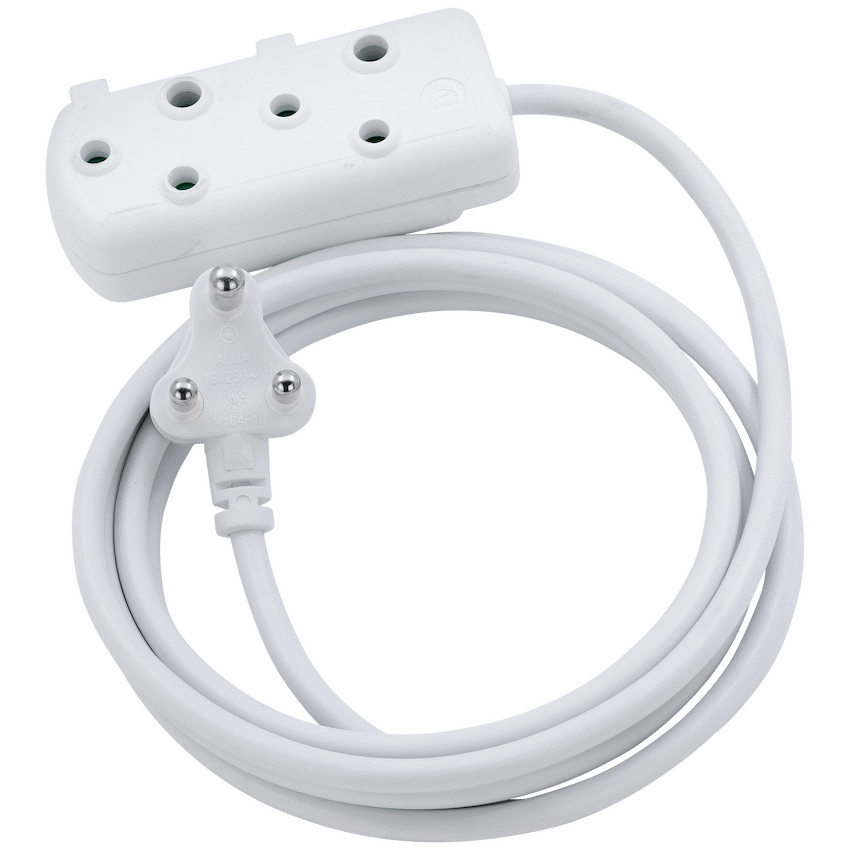 Switched Heavy-Duty Side-by-Side (SBS) Extension Leads 10m - WT
