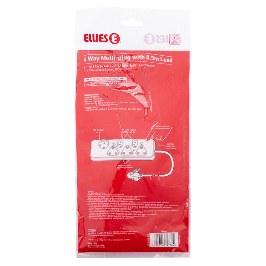 Ellies 6 Way Basic Multiplug