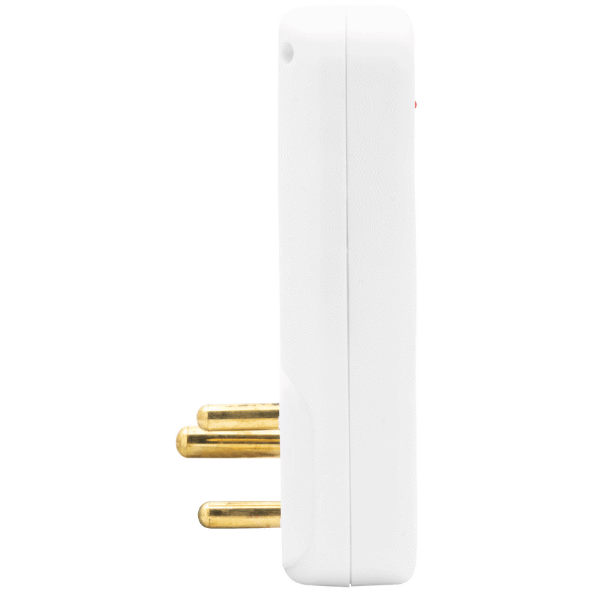 Ellies 3 Way Medium Surge Adaptor with Type C + USB - White
