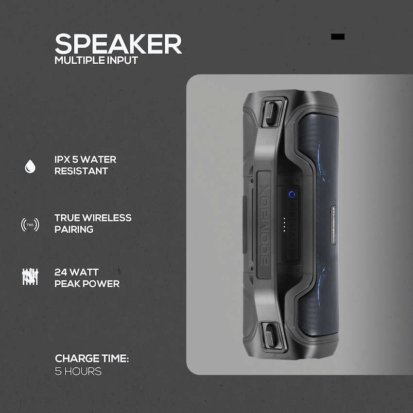 VolkanoX Adder Series Bluetooth Speaker - Black