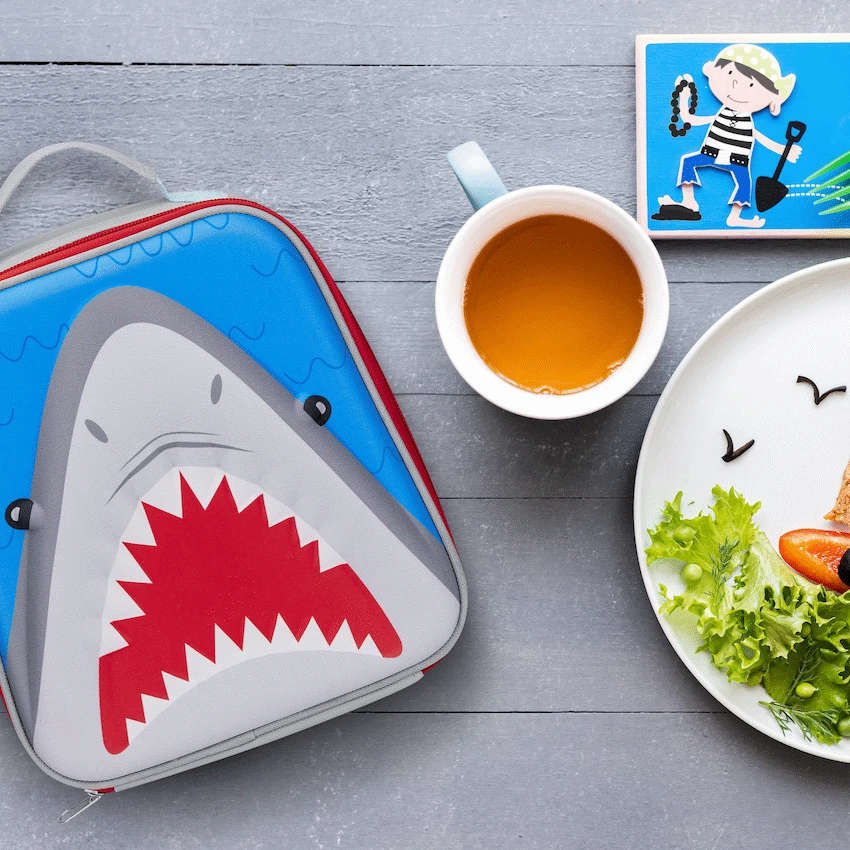 Quest Shark 3D EVA Lunch Bag - Grey