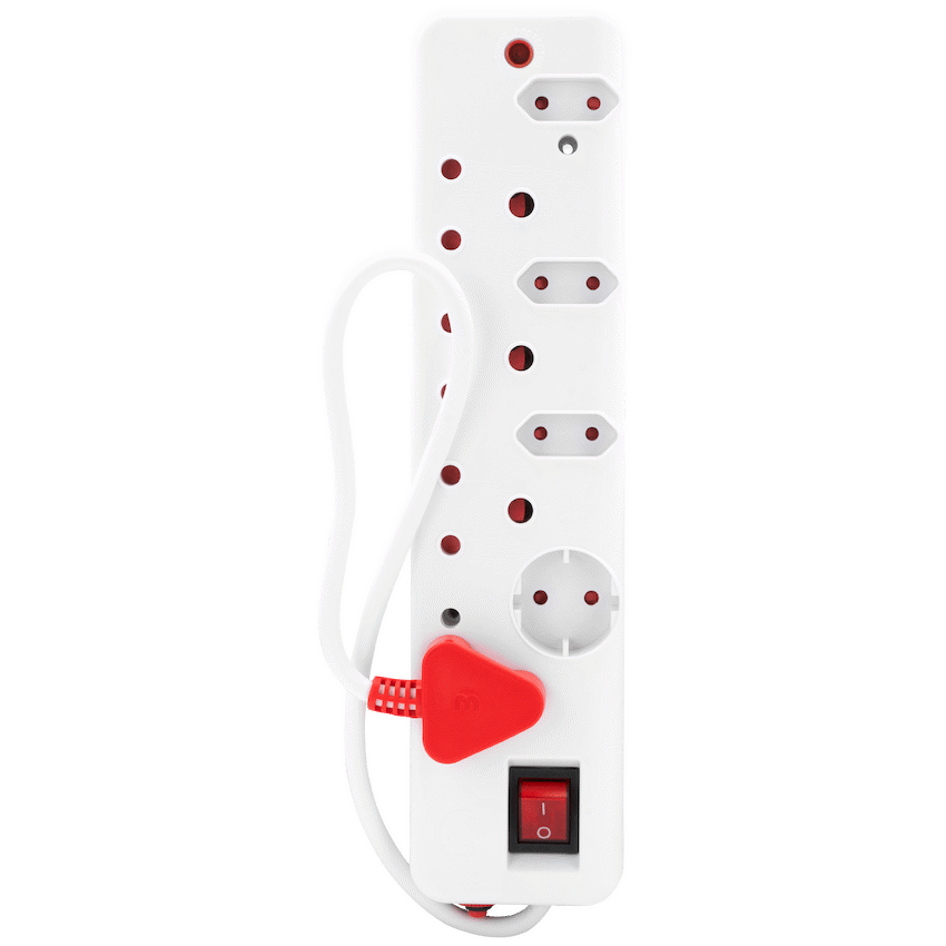 Ellies 8-Way Medium Surge Multiplug 0.5m