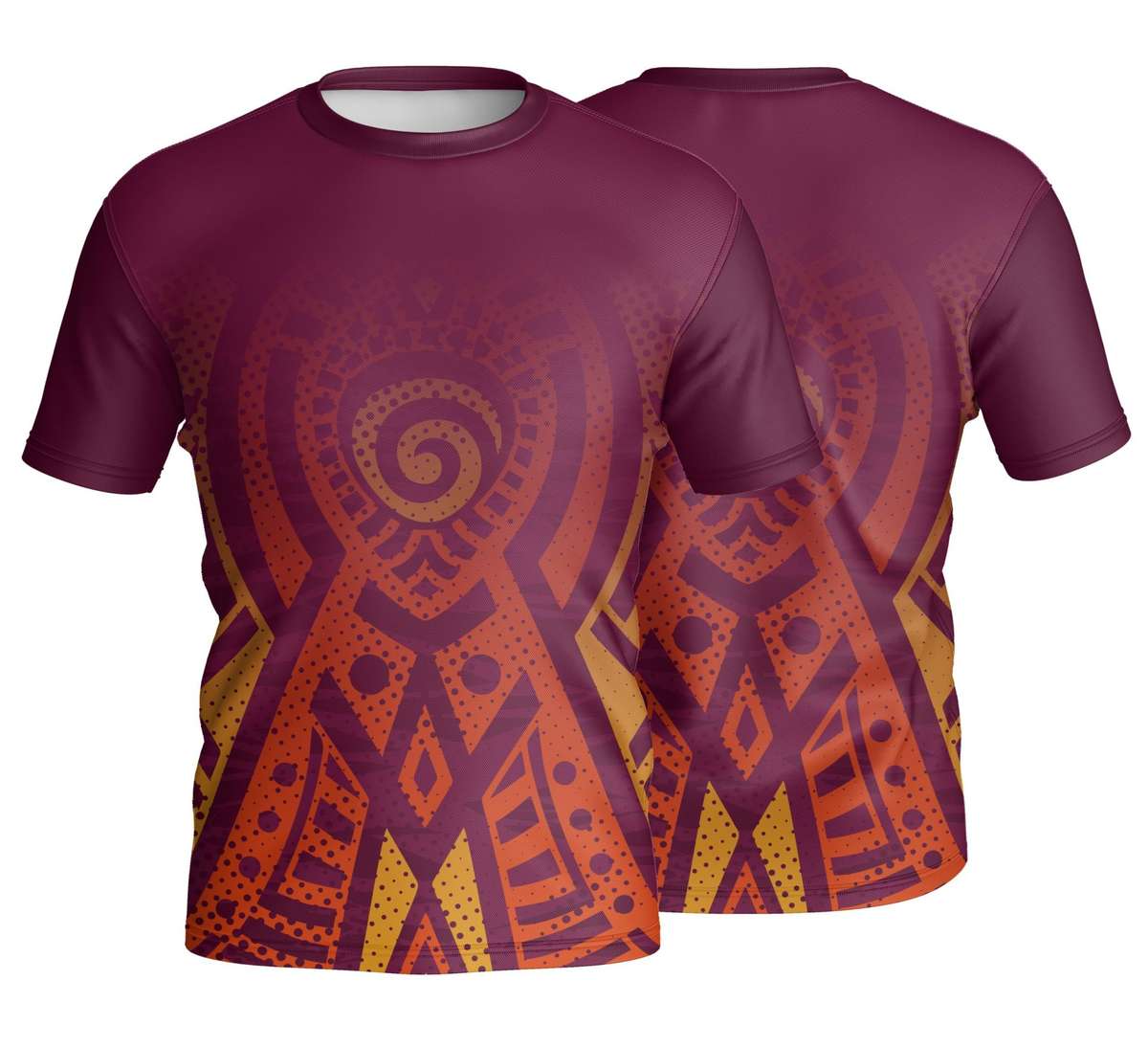 Unisex Short Sleeve Crew Neck T-Shirt | Interlock | Africa Design