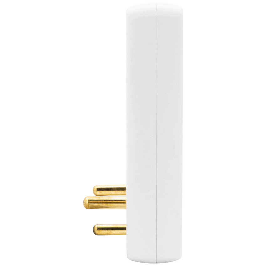 Ellies 4-Way Medium Surge Adaptor with Schuko - White