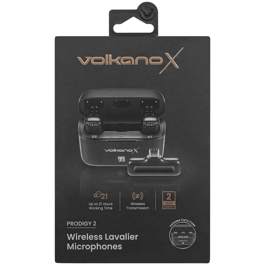 VolkanoX Prodigy 2 Series Wireless Lavalier Microphone