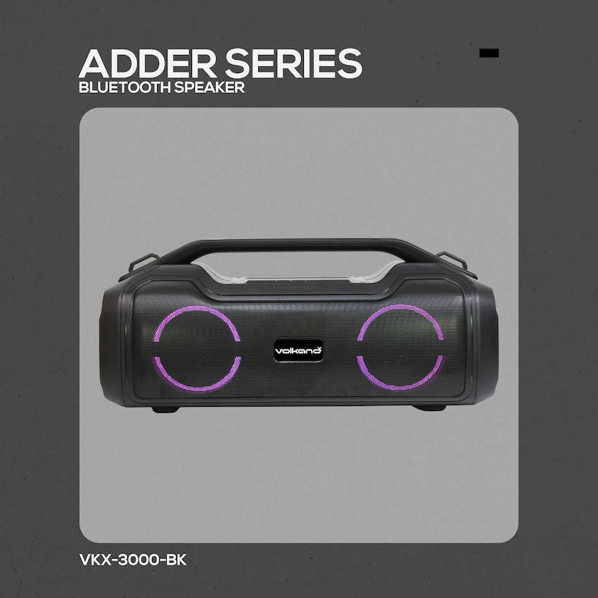 VolkanoX Adder Series Bluetooth Speaker - Black