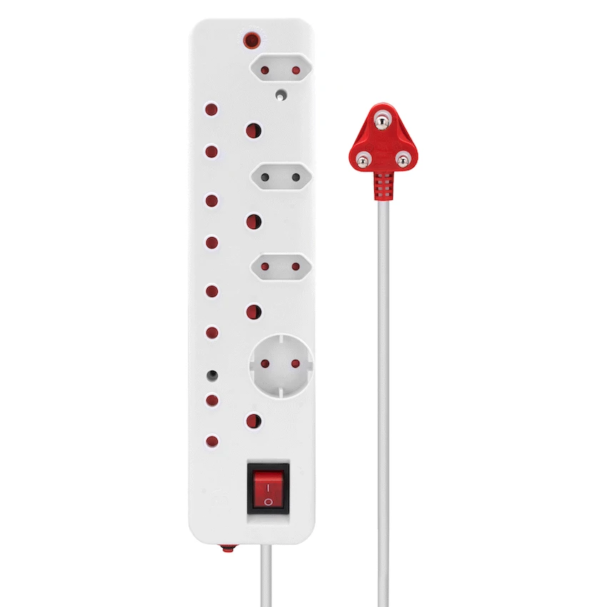 Ellies 8-Way Medium Surge Multiplug 0.5m