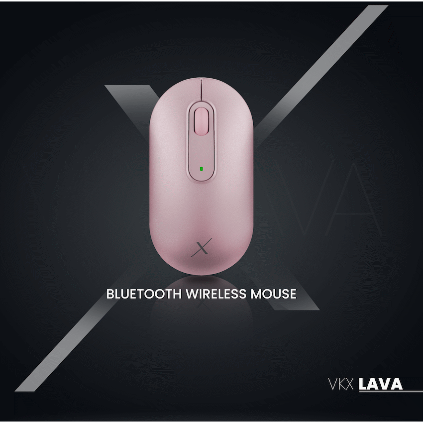 VolkanoX Lava Bluetooth Wireless Mouse - Rose