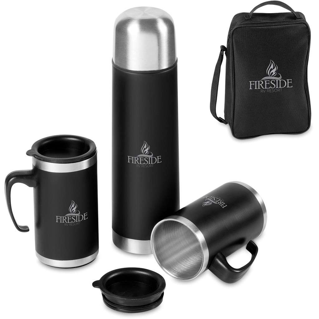 Altitude Cardinal Stainless Steel Vacuum Flask & Mug Set
