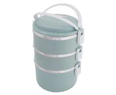 Stackable 3-Layer Lunch Container Set