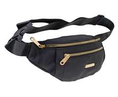 Triple Zip Moon Bag