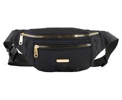Triple Zip Moon Bag
