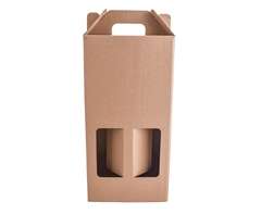 Kraft Double 750ml Wine Bottle Gift Box