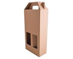 Kraft Double 750ml Wine Bottle Gift Box