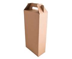 Kraft Double 750ml Wine Bottle Gift Box