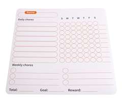 Fridge Magnet Chore Tracker & Reward Set