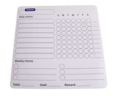 Fridge Magnet Chore Tracker & Reward Set