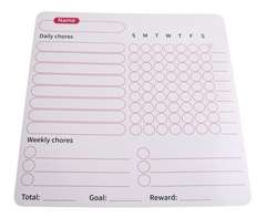 Fridge Magnet Chore Tracker & Reward Set