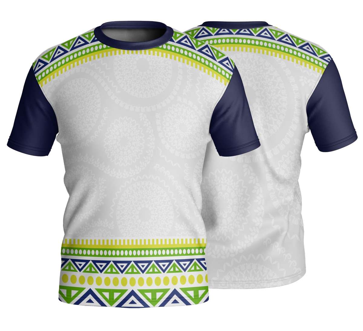 Unisex Short Sleeve Crew Neck T-Shirt | Interlock | Africa Design