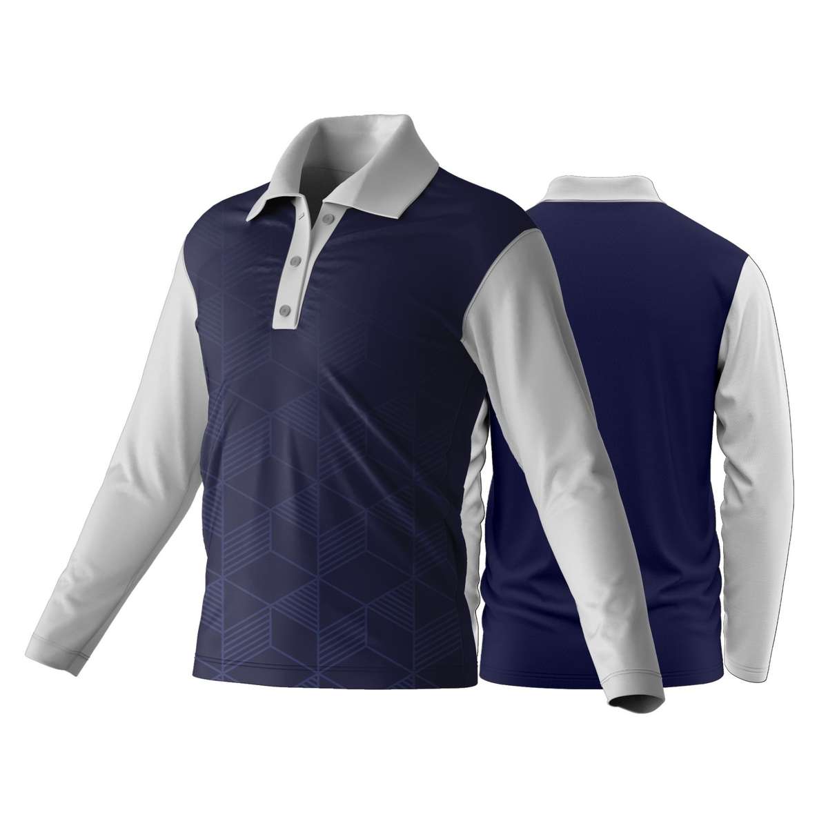 Unisex Dye Sublimated Long Sleeve Golf Shirt | Poly Spandex | Corporate Design