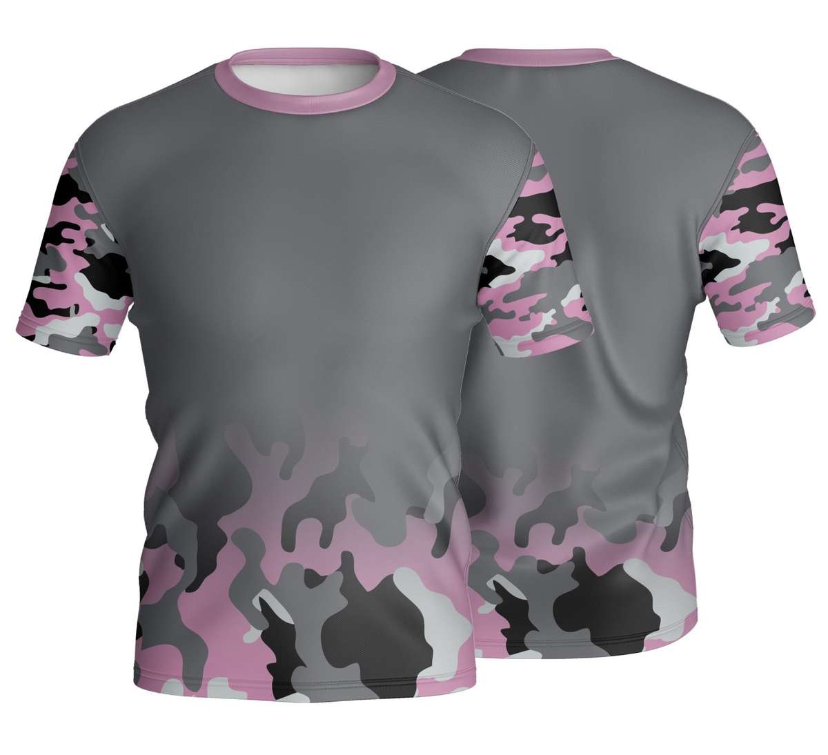Unisex Short Sleeve Crew Neck T-Shirt | Birdseye | Camo Design