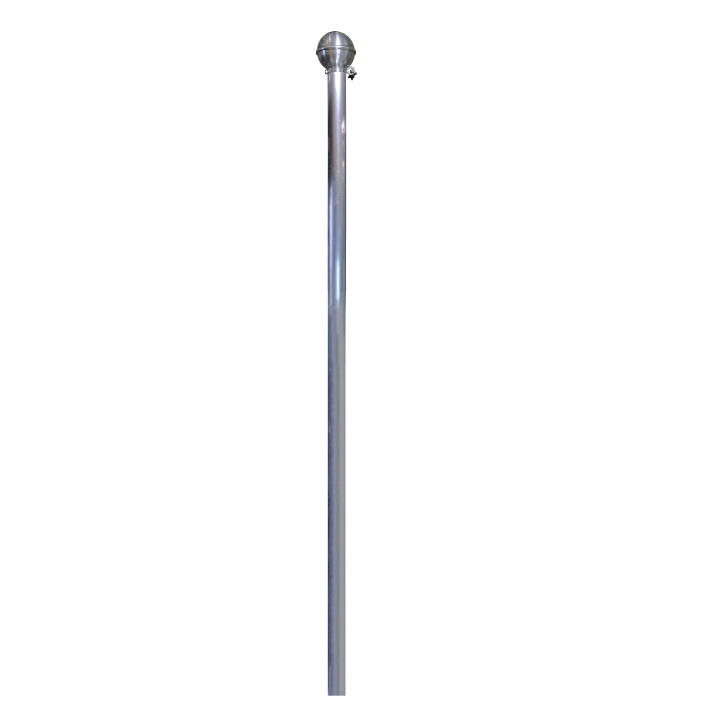 Ground Mounted Flagpole 6m - including installation (one unit)