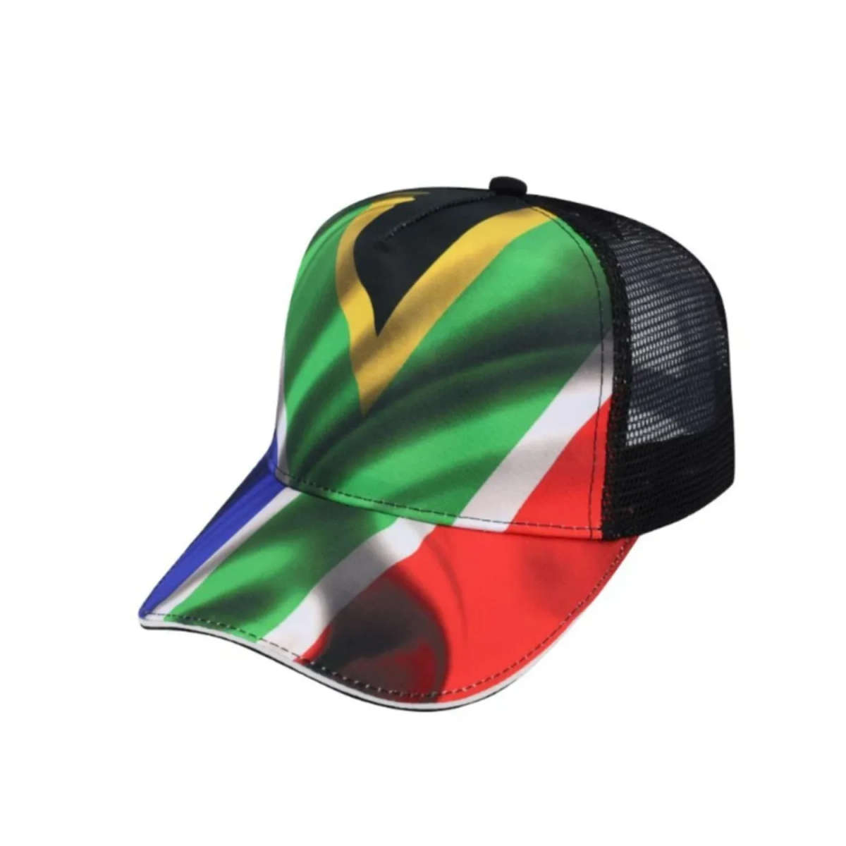 SA Flag Trucker Cap | 5-Panel Structured Cap