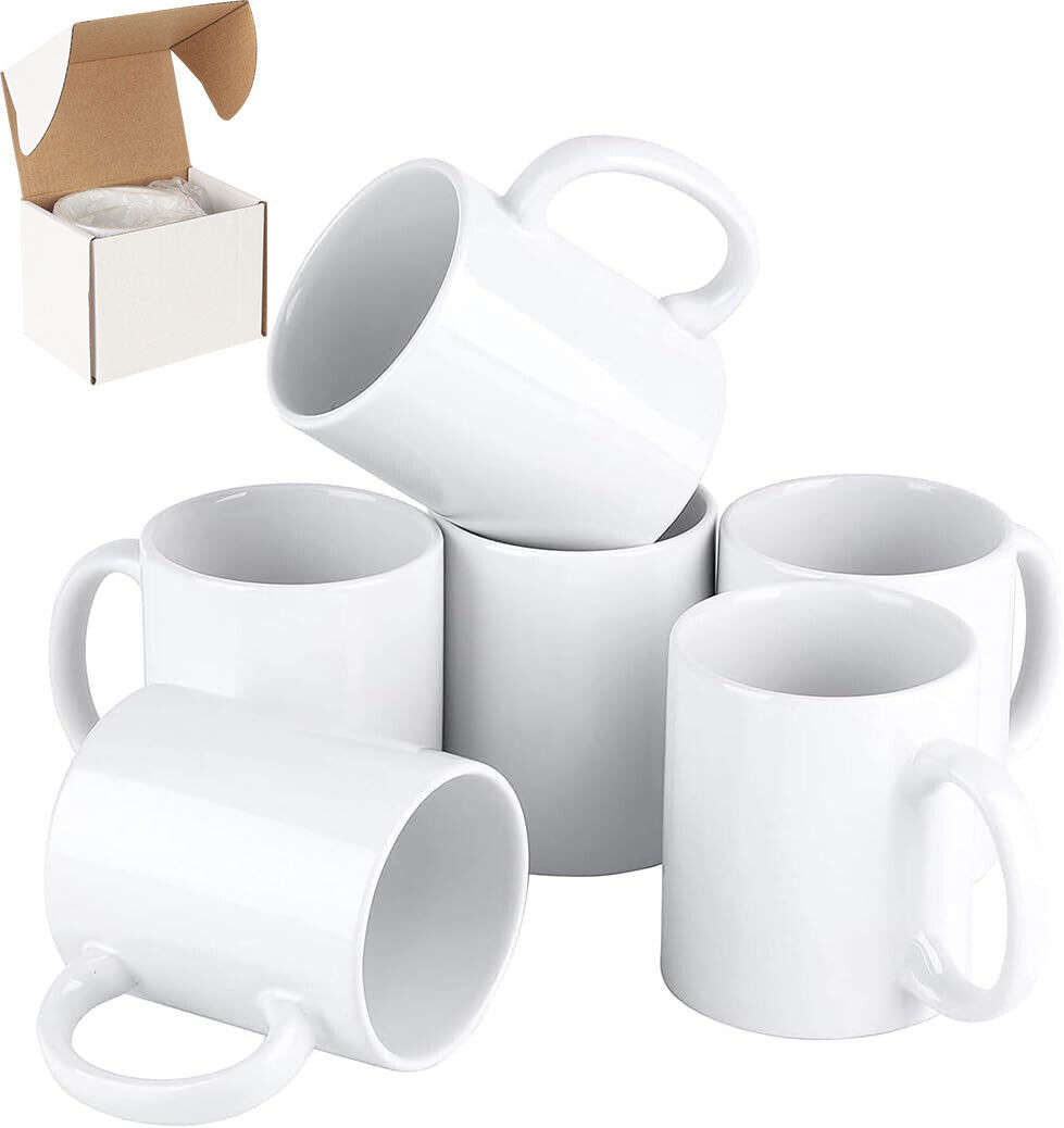 Sublimation Mugs - Premium Dishwasher Safe - White