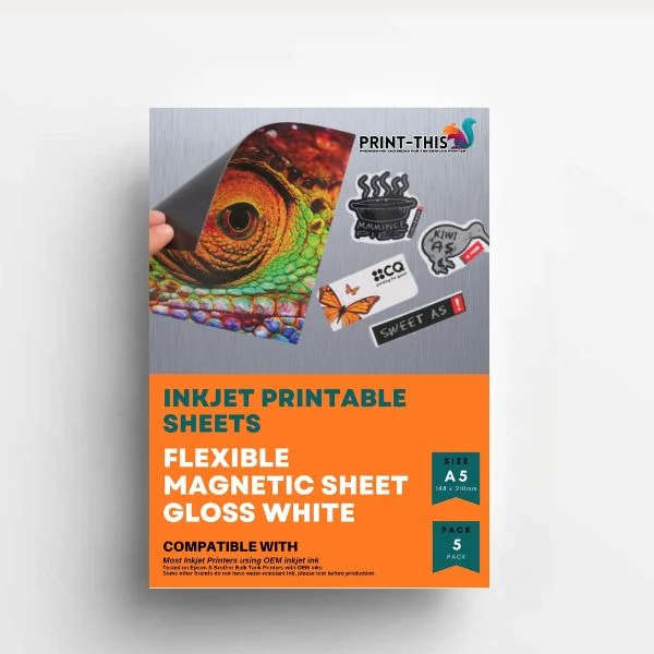 Magnetic Gloss Inkjet Paper - A4 (Pack of 5)