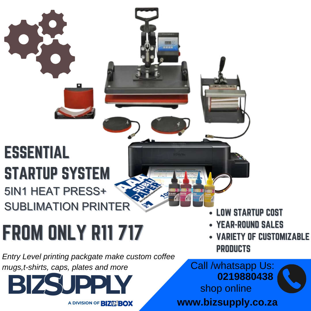 The essential startup | 5in1 Press & Sublimation printer combo
