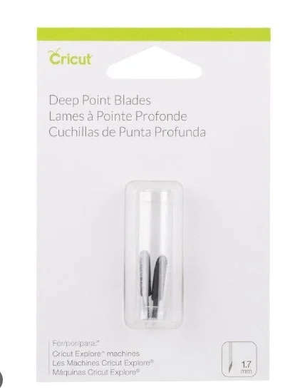 Cricut Explore + Maker Deep-Point Replacement Blades 2-pack