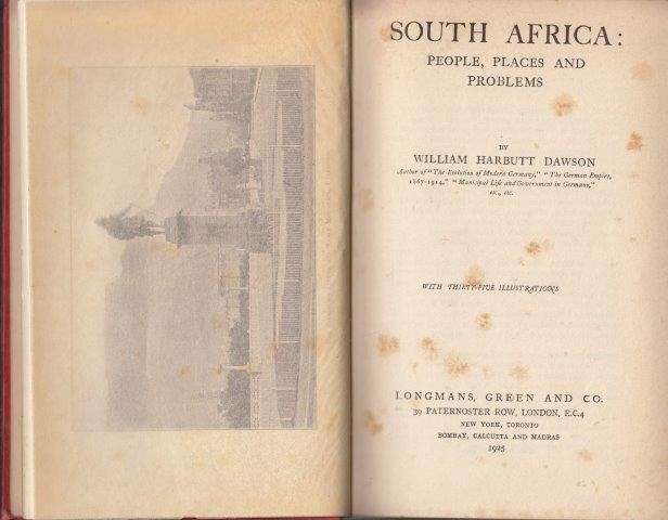 South Africa: People, Places and Problems - Dawson, William Harbutt 0.80kg