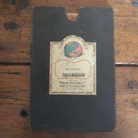 Map of Basutoland 1904 (includes book of Routes) - Dobson, Capt. M. C. RFA 0.70kg