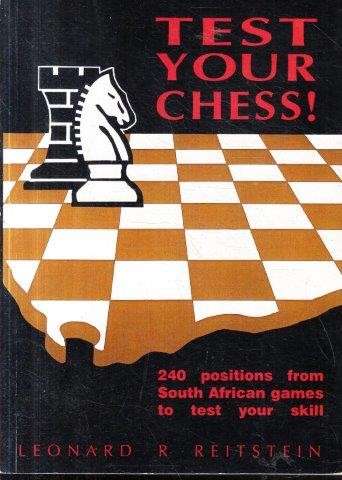 Test Your Chess (Signed) - Reitstein, Leonard R. 0.10kg