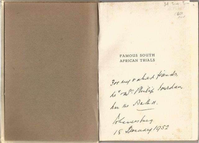 Famous South African Trials (Signed) - Devitt, Napier 0.50kg