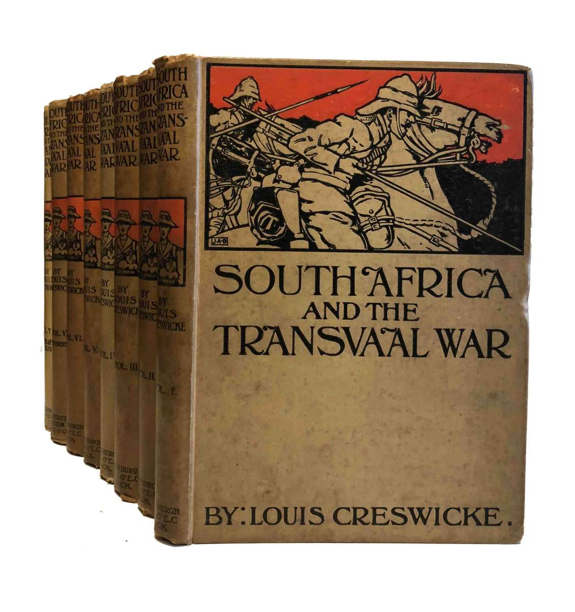 South Africa and the Transvaal War (8 Vols) - Creswicke, Louis 8kg