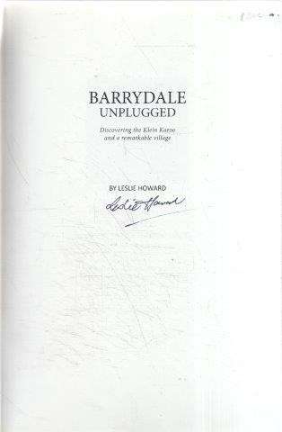 Barrydale Unplugged (Signed) - Howard, Leslie 0.80kg